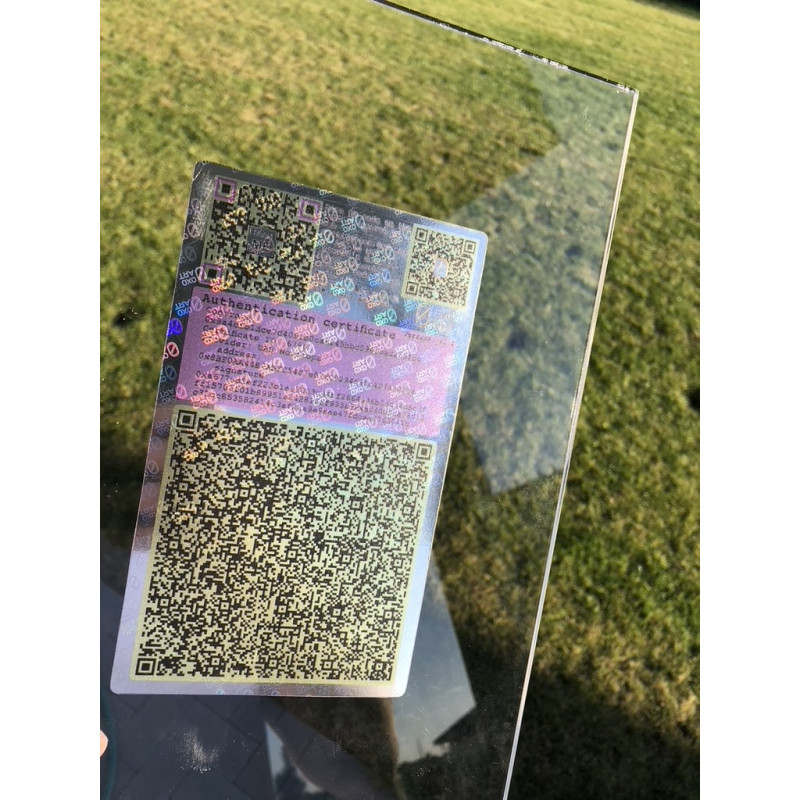 Blockchain holo elementas (Skaitmeninis QR kodas)